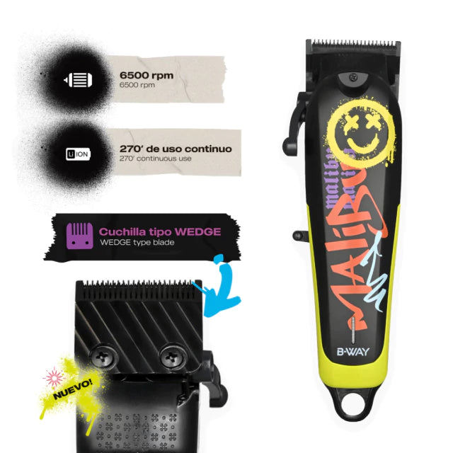 Máquina de corte Clipper Malibu inalámbrica B-WAY