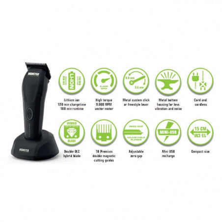Clipper Monster Cerberus 10000 rpm o Pack Clipper + trimmer Monster Cerberus 10000 rpm