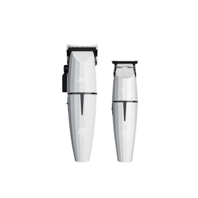 Pack máquinas JRL FF 2020C-B clipper FF 2020T-B trimmer Shaver y secador blanco