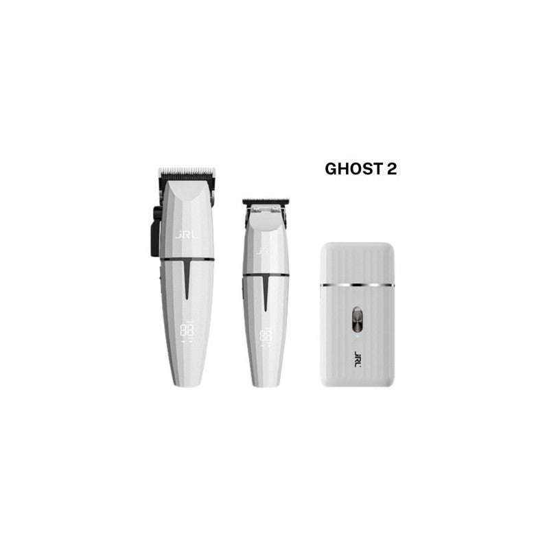 Pack máquinas JRL FF 2020C-B clipper FF 2020T-B trimmer Shaver y secador blanco