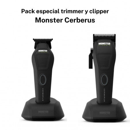 Clipper Monster Cerberus 10000 rpm o Pack Clipper +  trimmer Monster Cerberus 10000 rpm