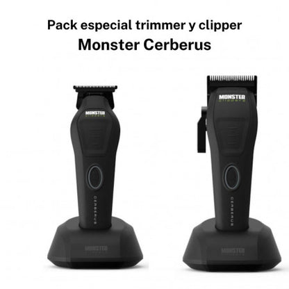 Clipper Monster Cerberus 10000 rpm o Pack Clipper +  trimmer Monster Cerberus 10000 rpm